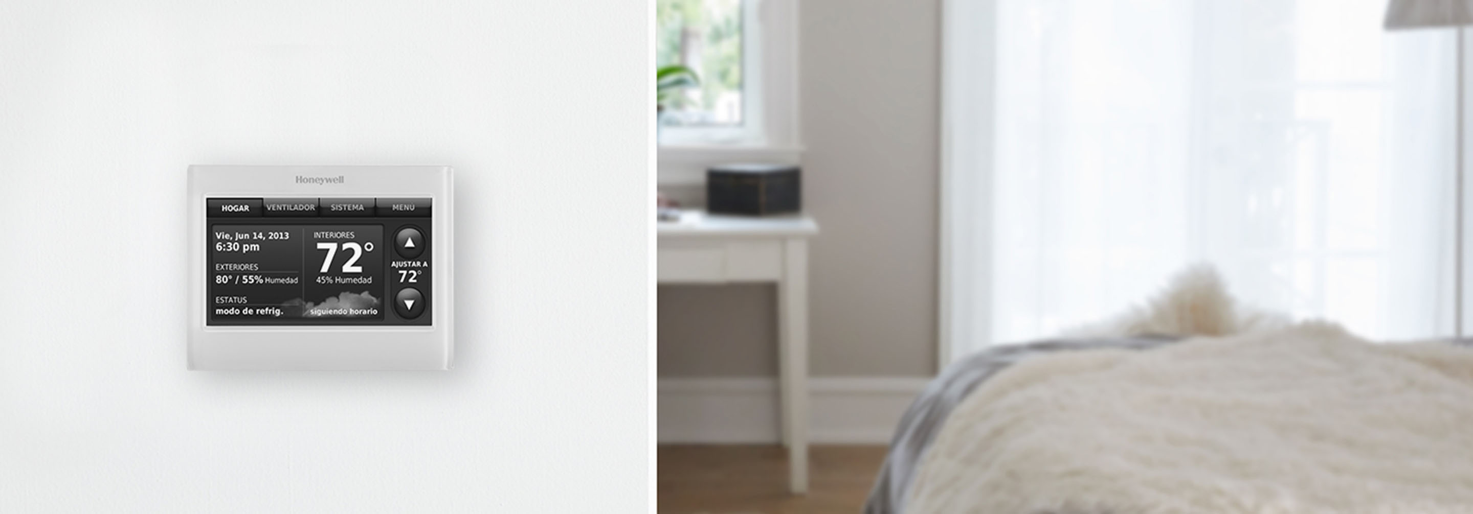 Resideo Prestige IAQ YTHX9421R5127WW Programmable Thermostat Kit, 7 Day Or Non-Programmable Programmability, 4 H / 2 C (Heat Pump), 3 H / 2 C (Conventional), Auto, Manual, Wall Mount, Junction Box Mount, Wired / Lead Wires (Thermostat To EIM), Redlink (Wireless), Wifi (Via Gateway), 18-30 VAC, Hardwired, Battery Backup